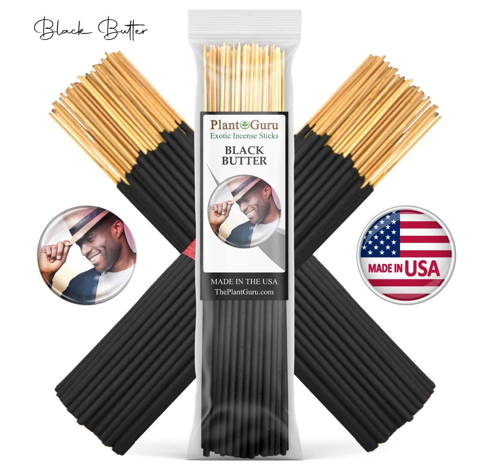 BLACK BUTTER Incense Sticks 7" Bulk Pack Wholesale Hand Dipped Lot gallery