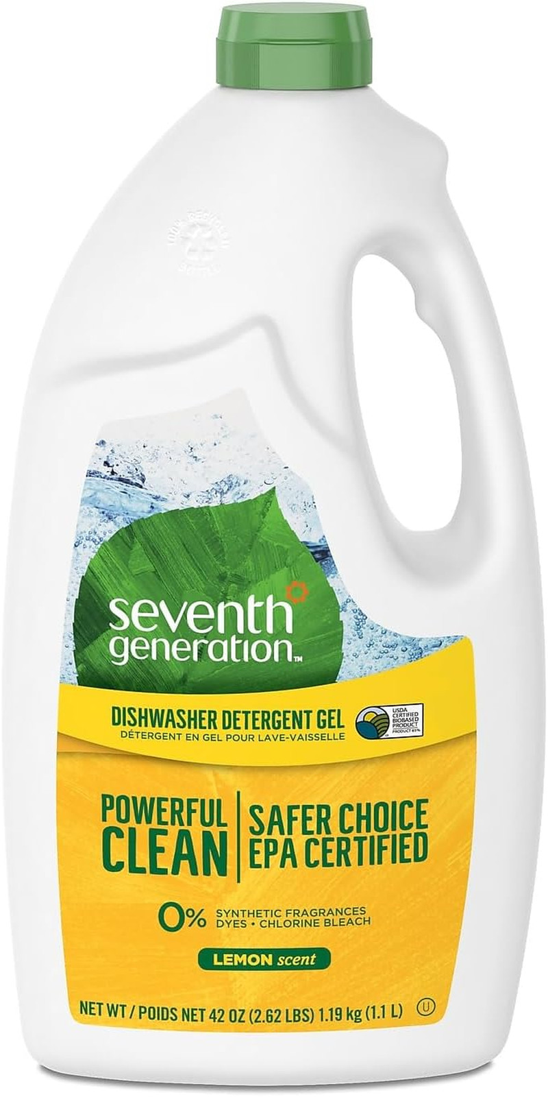 Seventh Generation Natural Automatic Dishwasher Gel, Lemon, 42 Oz Bottle gallery