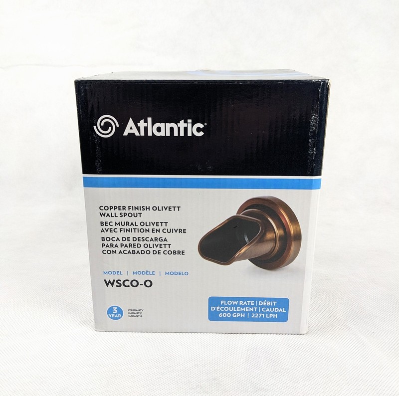 Atlantic Olivett Copper Finish Formal Spillway Wall Spout - WSCO-O Scupper gallery