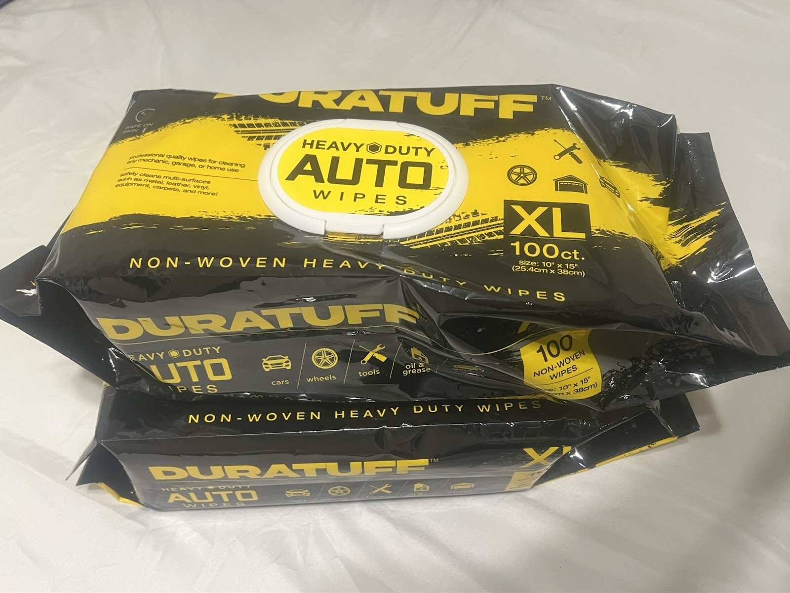 Auto Cleaning Wipes - 200 Count (2 Packs of 100) XL 15" x 10" Heavy-Duty AUTO gallery