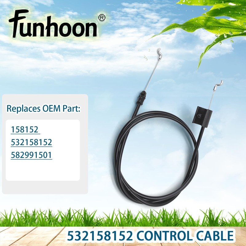 Lawn Mower Throttle Cable 56 Inch Engine Zone Control for Craftsman Poulan Pro W gallery