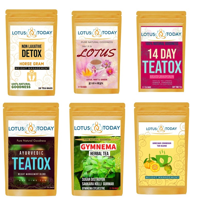 Herbal Tea selection Green tea Detox Tea Spice chai Tea Black, Natural Flavour gallery