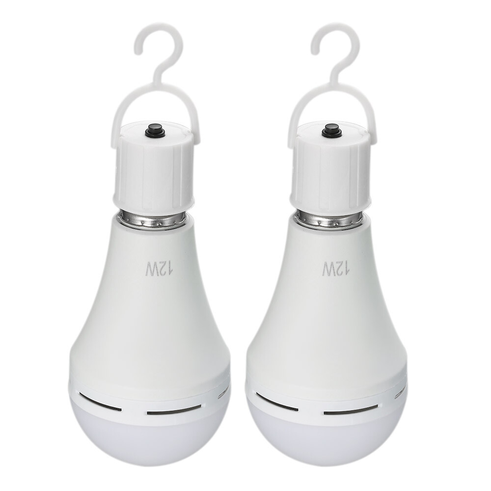 2Packs E27 Or Rechargeable Battery LED Light Bulbs Outdoor Camping Lamps K7S0 gallery