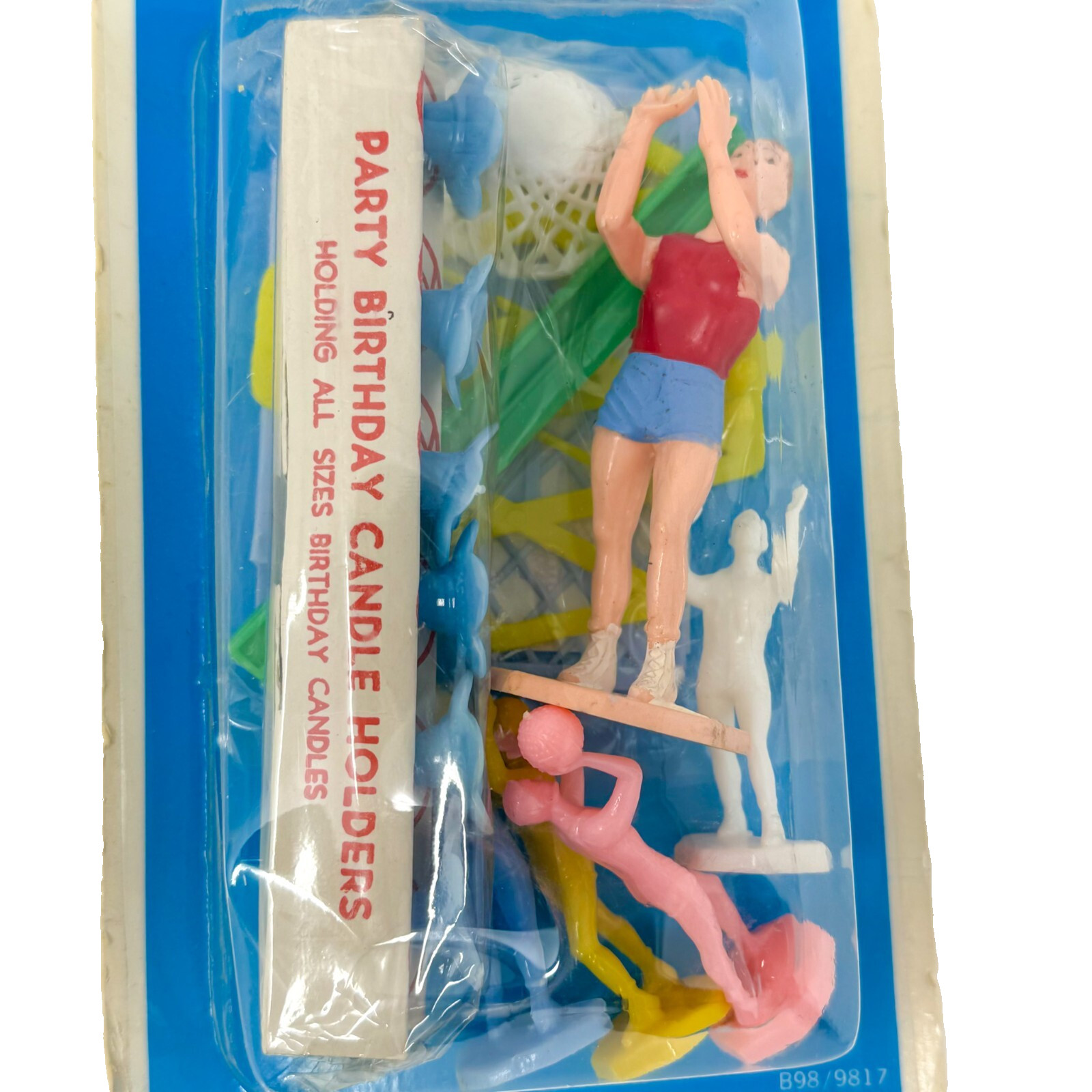 Gay-Gem Party Cake Decorations Basketball Theme No. B98/9817 NEW OS Vintage 1970 gallery
