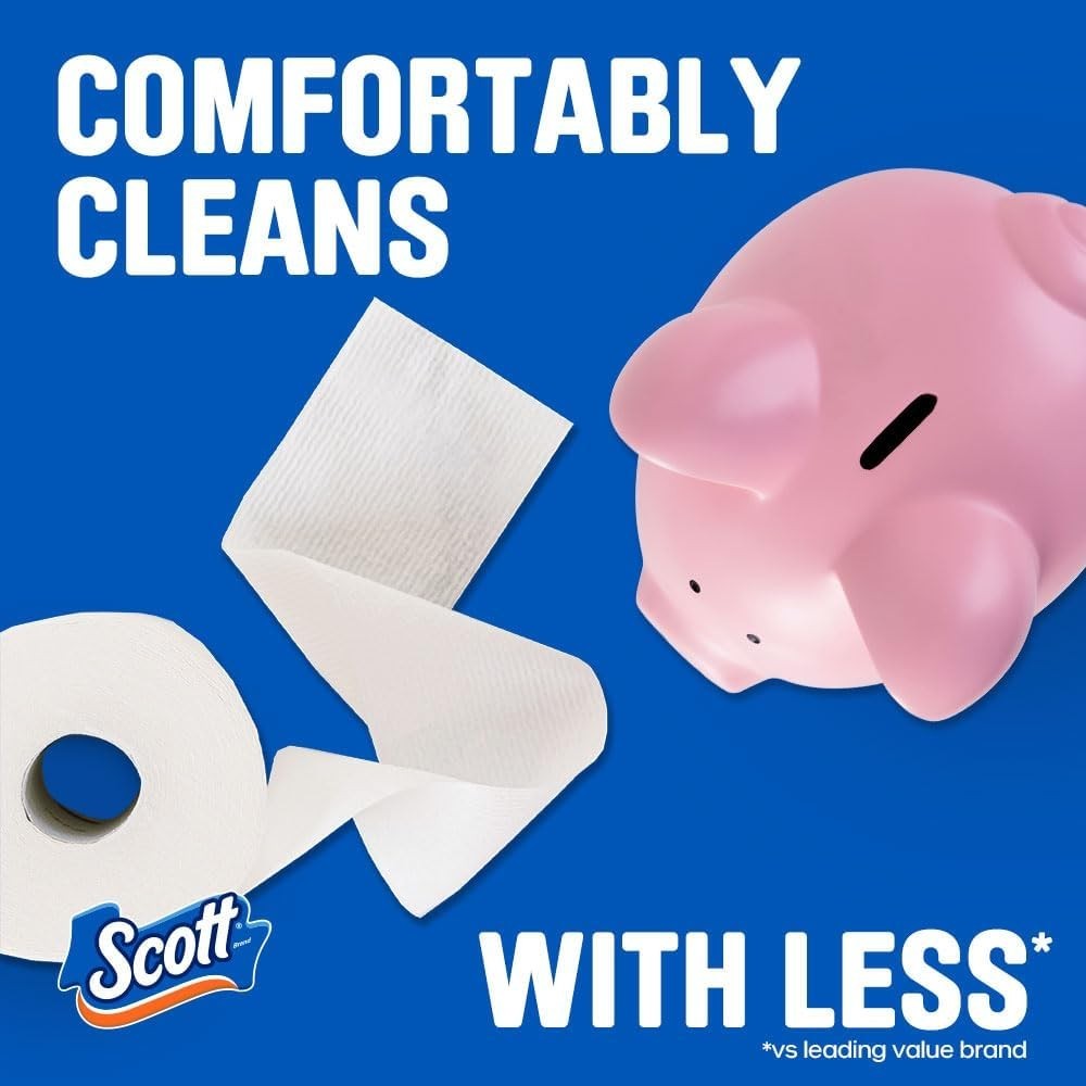 Scott ComfortPlus Toilet Paper, 12 Triple Rolls, 231 Sheets per Roll, Septic gallery