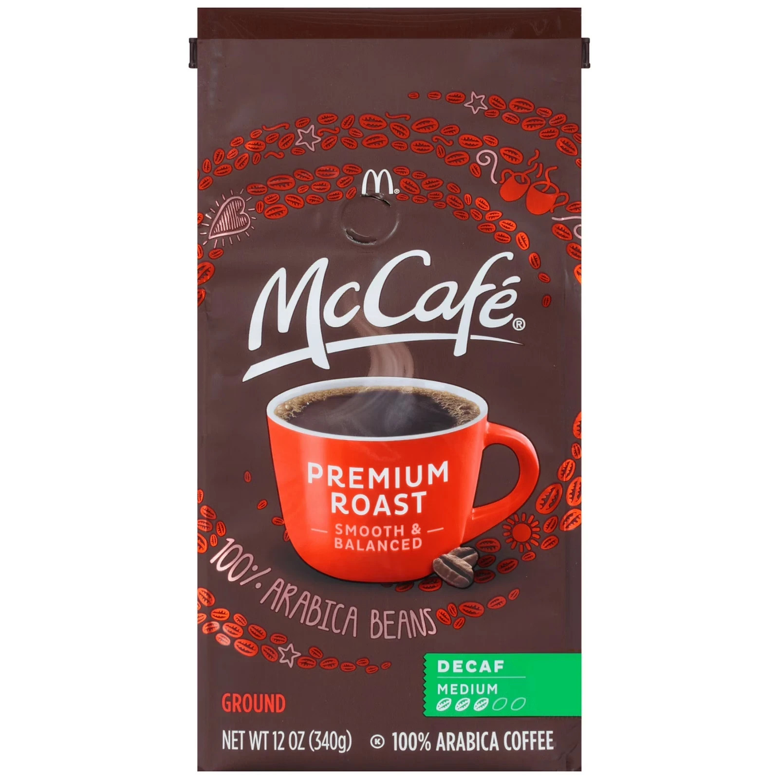 McCafe Premium Roast Decaf, Medium Roast, Ground Coffee, 12 oz gallery