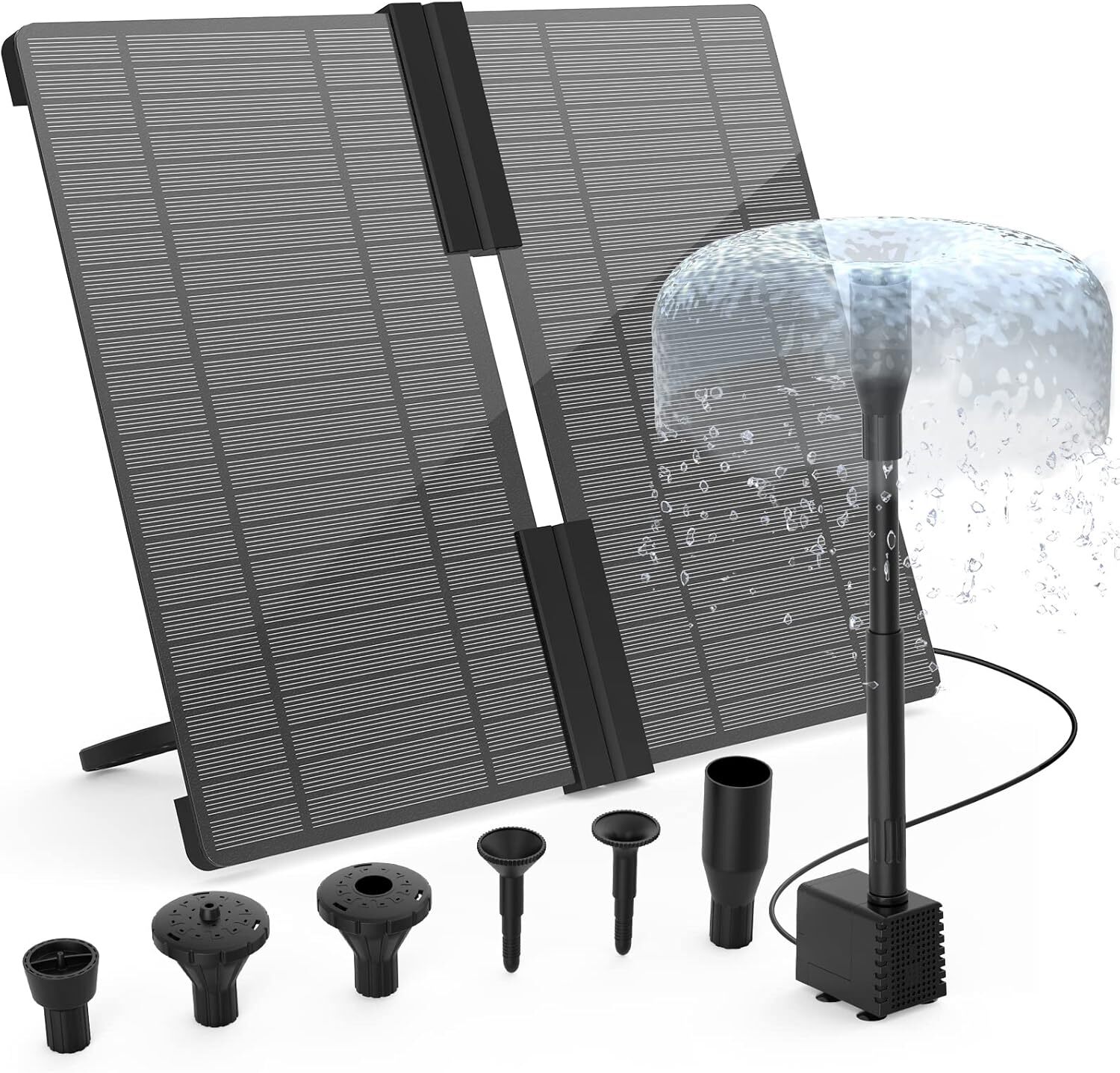 20W Solar Powered Water Fountain Pump with 6 Nozzle,for Ponds,Pool and Fish Tank gallery