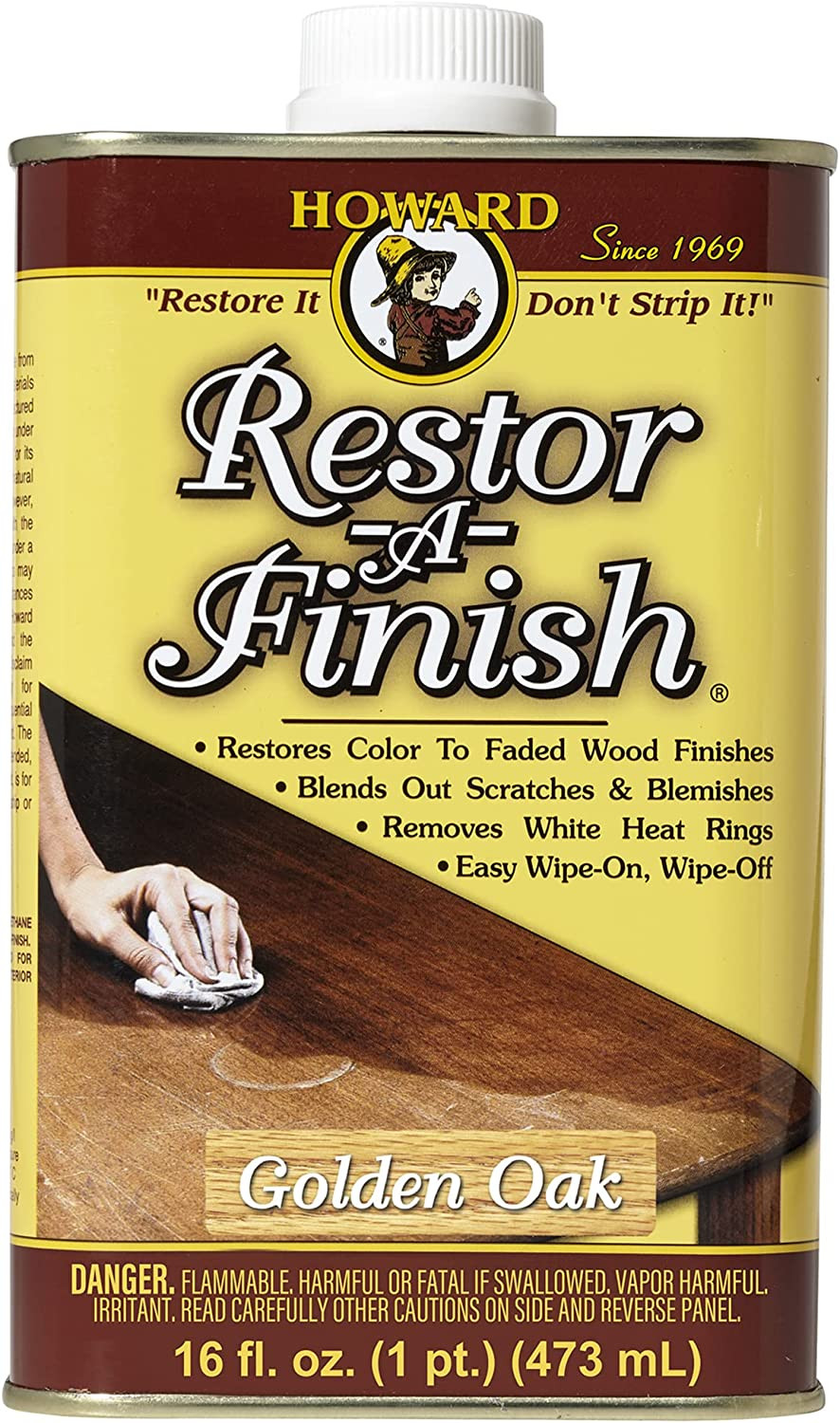 Howard Products RF3016 Restor-A-Finish, 16 Fl Oz (Pack of 1), Golden Oak gallery