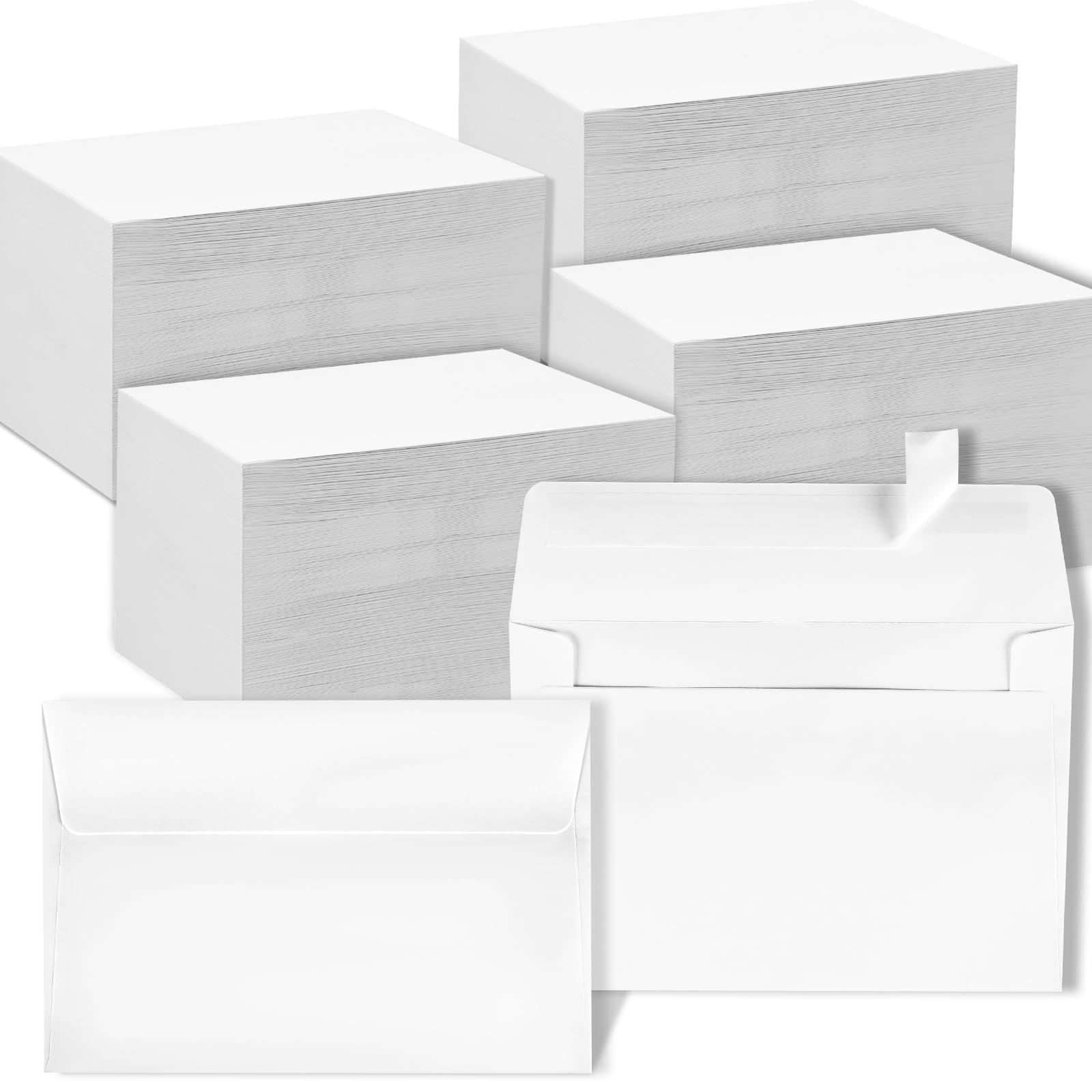 1000 Pcs A4 Envelopes with Self Adhesive 4.25x6.25 In White Invitation Envelo... gallery