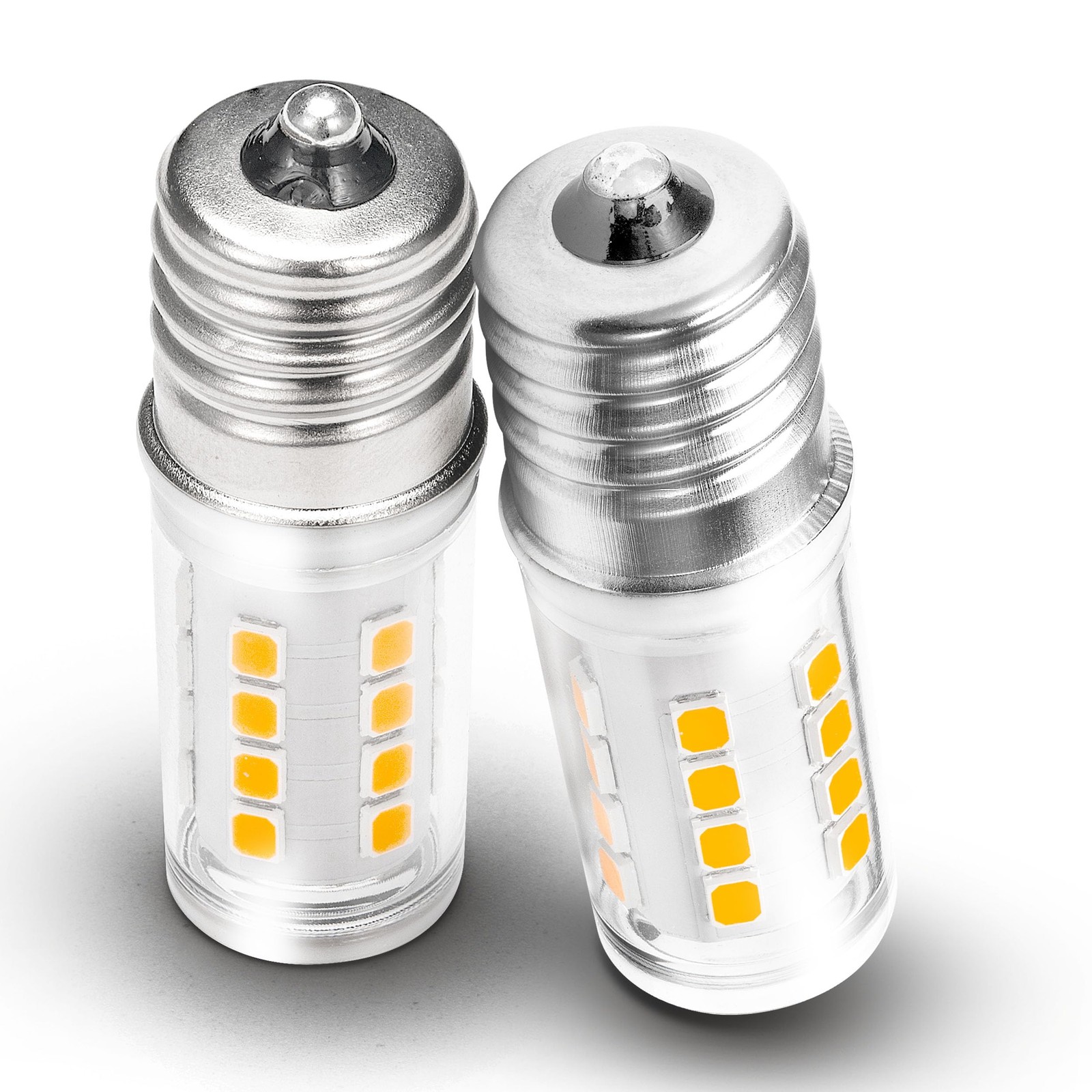 Microwave Light Bulb 120V 2W 2700K Warm White 300LM 25W E17 Base 2 Pack gallery