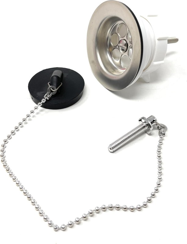 Sink Drain Assembly with Drain Stopper, 1-1/2 inch Metal and Plastic gallery