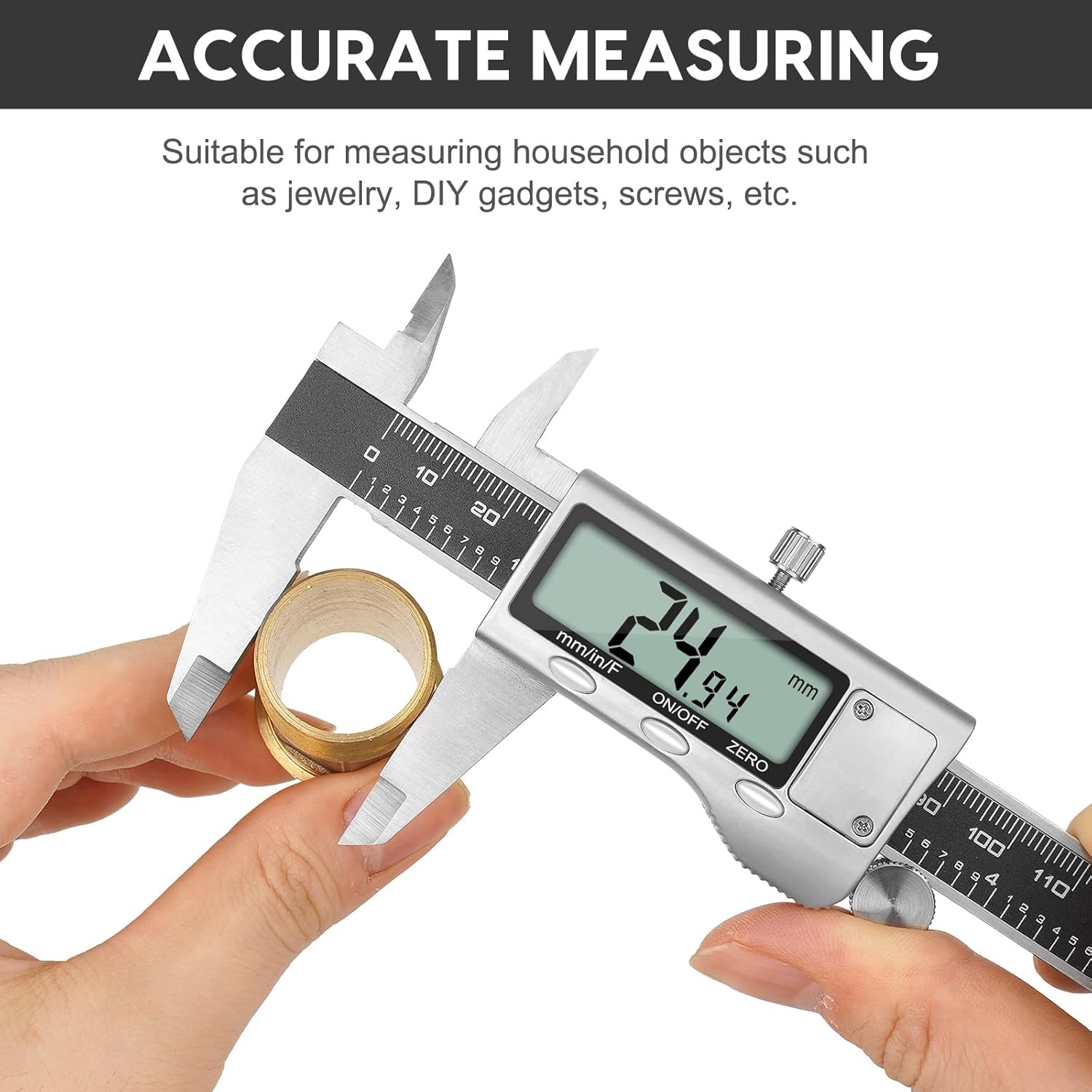 Digital Caliper Measuring Tool, 6 Inch Caliper Tool with Large LCD Screen, Easy gallery
