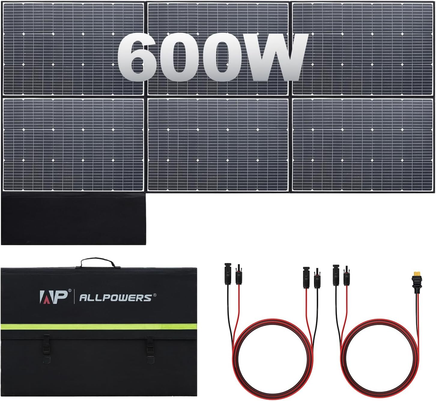 ALLPOWERS 600 Watt SP039 Solar Panel Kit Foldable Monocrystalline For Generator gallery