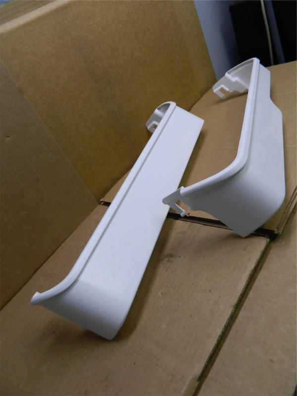 Frigidaire Refrigerator Shelf Rail Set (1+1) Part # 240338101 240337901 gallery