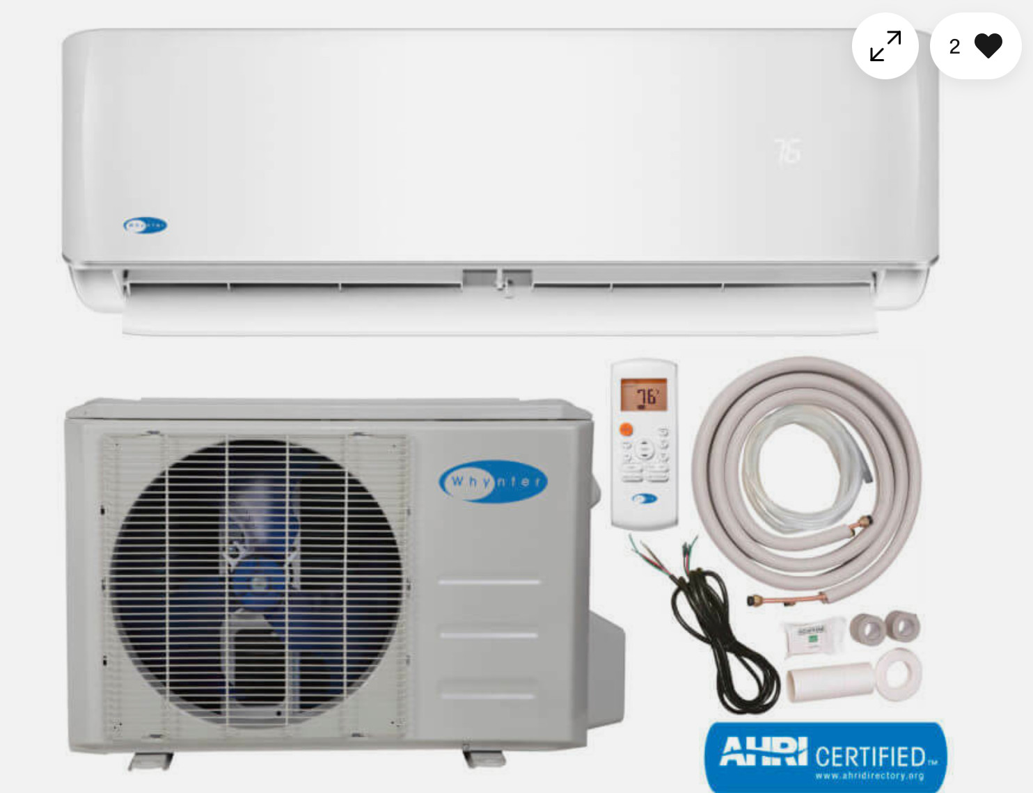 Whynter MSFS-036H23016-01NE Mini Split Air Conditioner gallery