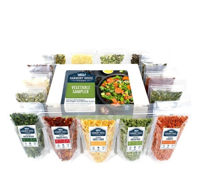 Vegetable Sampler (15 ZIP Pouches)-The Vegetable Sampler contains our exclusive. gallery