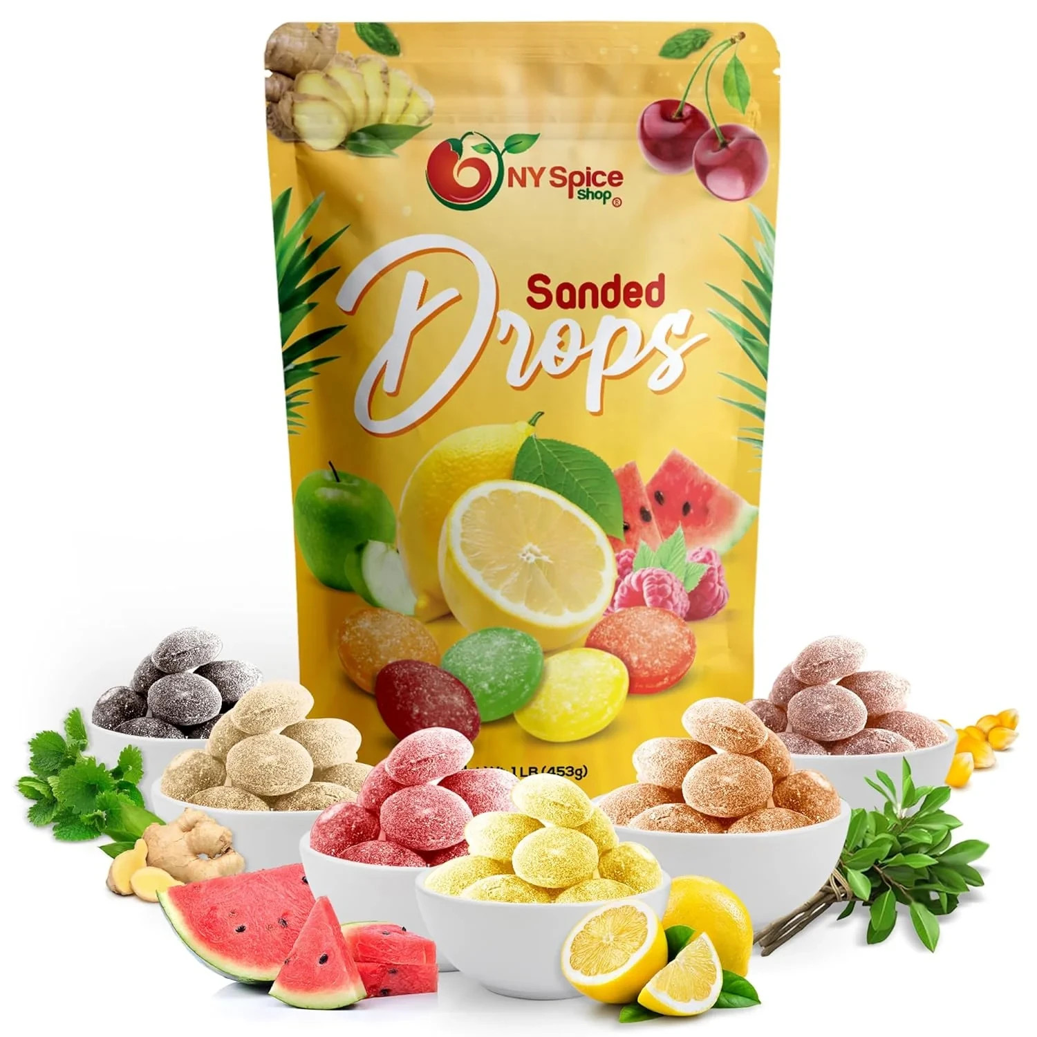Premium Sanded Assorted Drops – Hard Candy Mix, Fruity Bite-Sized Sweet Treats gallery