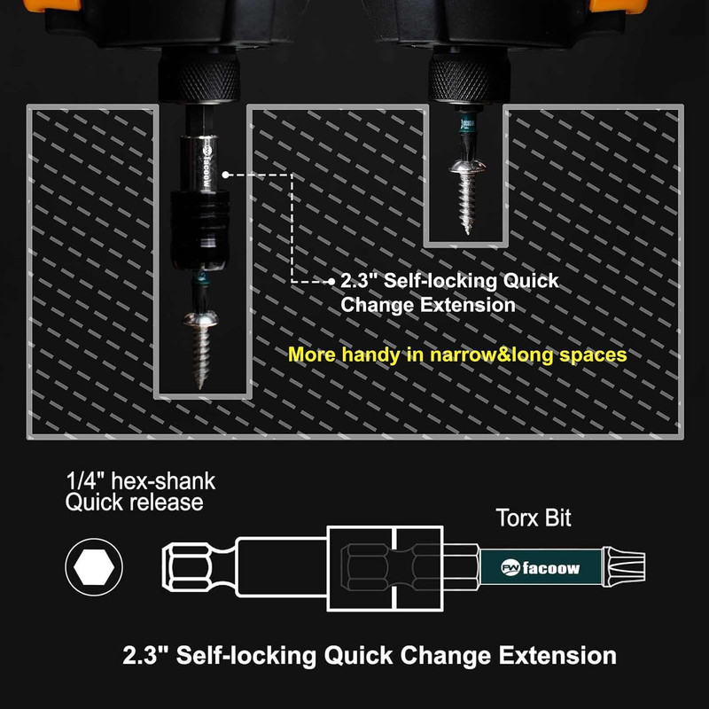 Torx Bit Set(T5-T40), 26 Pack Security Torx Bits Set with Magnetic Tips,Tamper gallery