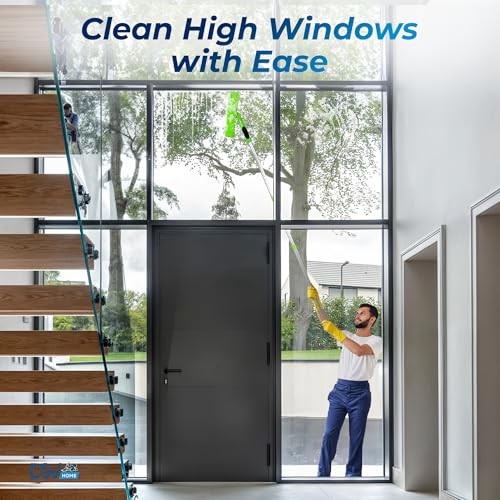 Professional Window Squeegee for Window Cleaning, 2 in 1 Rotatable 62 inches gallery