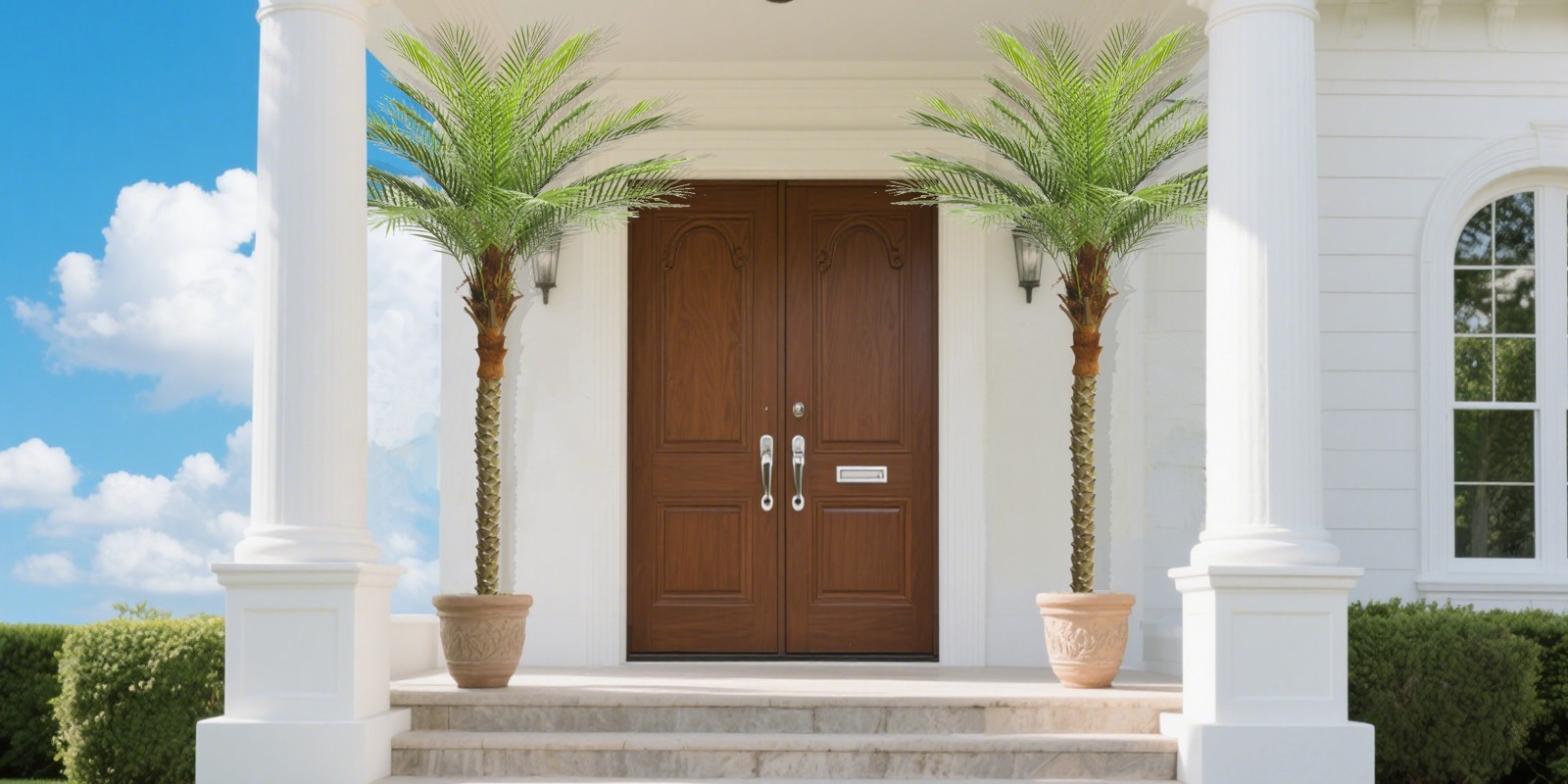 2 Pack 7ft Artificial Areca Palm Tree, Fake Tropical Palm Plant Indoor Outdoor gallery