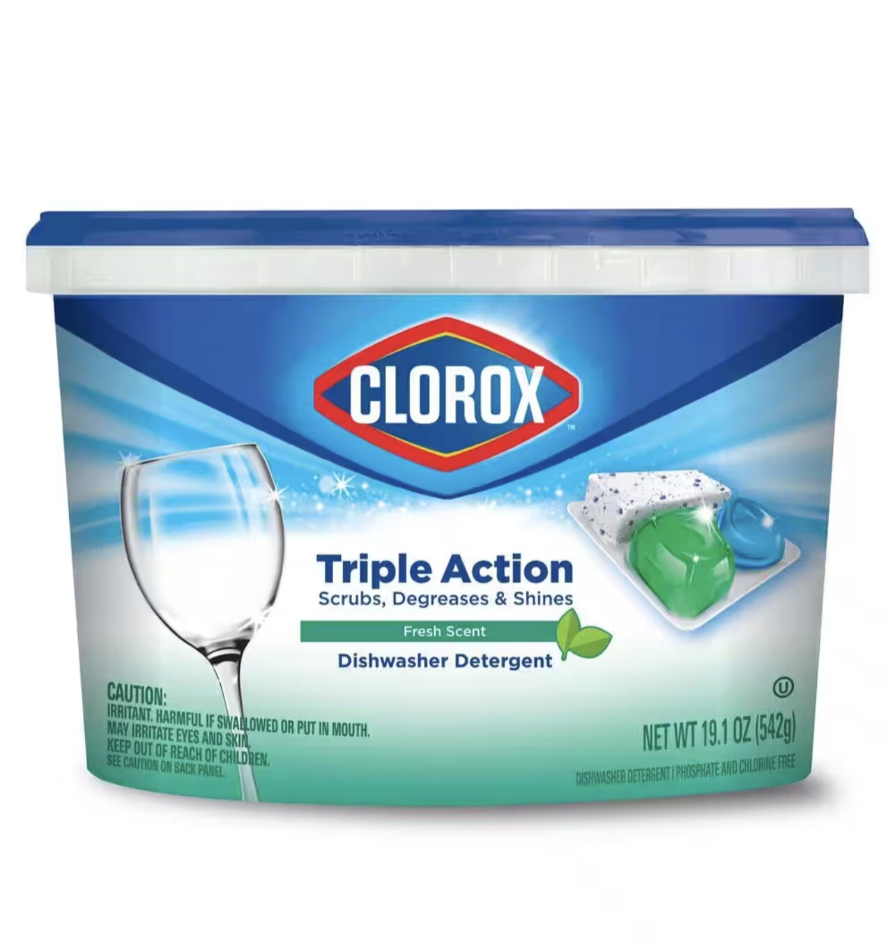 Clorox Triple Action Dishwashing Detergent Fresh Scent 43 Pod Lot Of 2 Packs 86p gallery