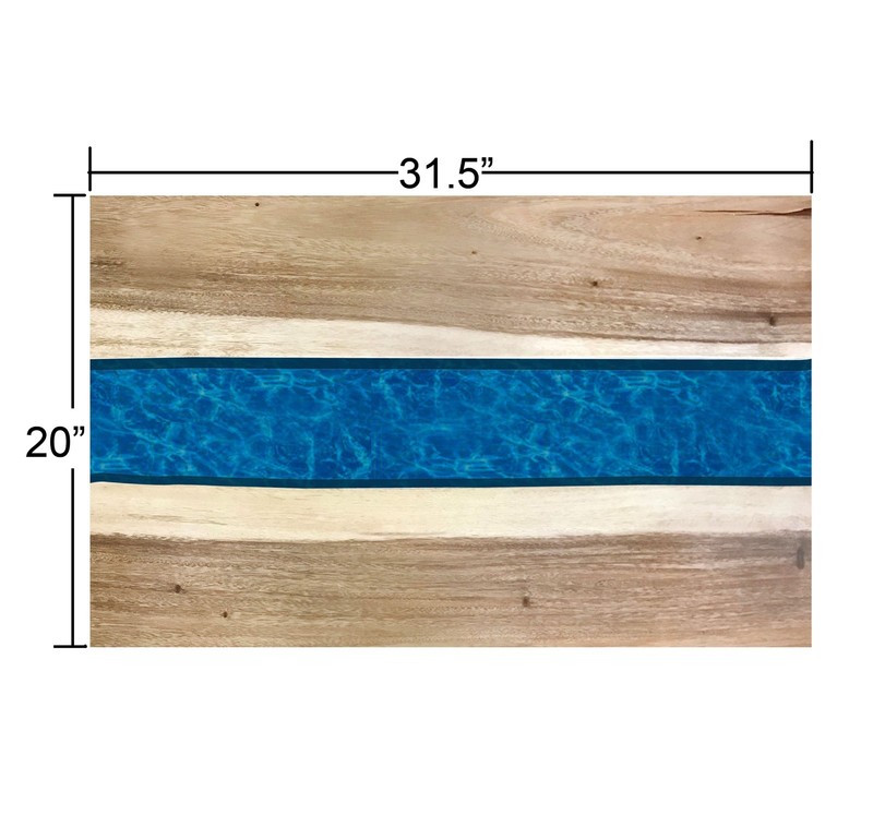 Natural Solid Wood Slab Table Top Rectangle DIY for Live Edge Coffee Side Table gallery