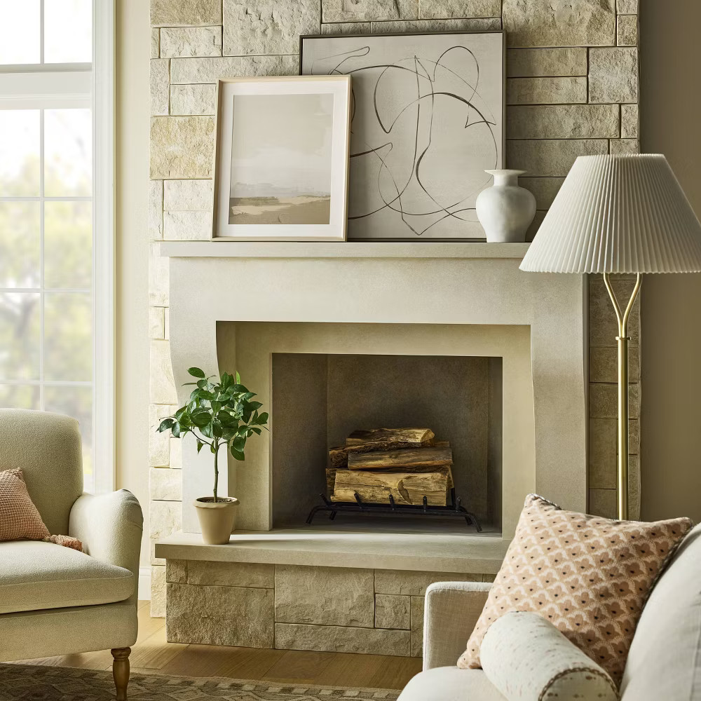 30"x30" Line Abstract Framed Canvas Wall Art - Threshold designed with Studio gallery