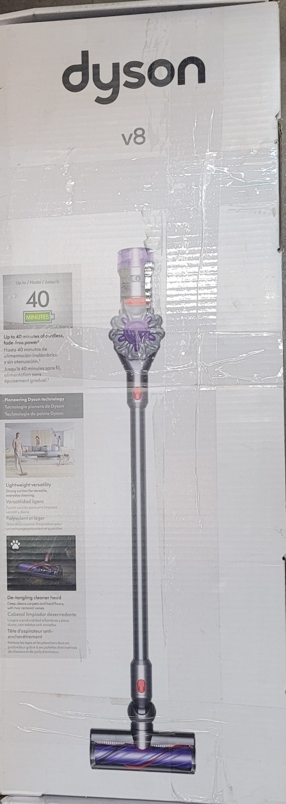 Dyson V8 Stick Vacuum Cleaner - Silver/Nickel (400473-01) SV 25 Open Box Return gallery
