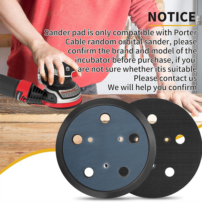 2x 5" Hook&Loop Orbital Sander Pad 5-Hole for PORTER-CABLE 333 333VS 13904 13909 gallery