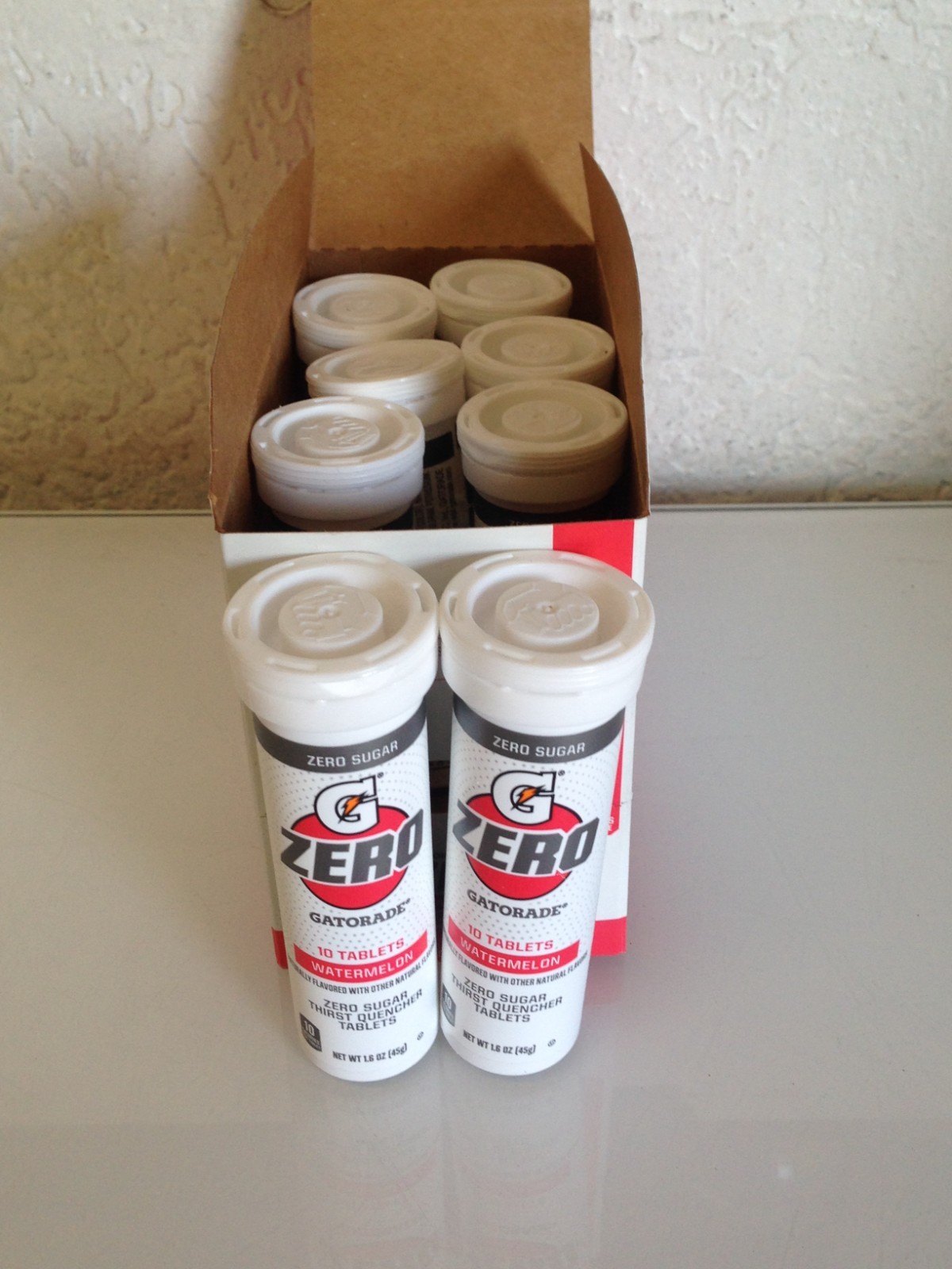 Gatorade Zero Sugar Tablets Watermelon Flavor 8 Tubes Total of 80 Tablets gallery