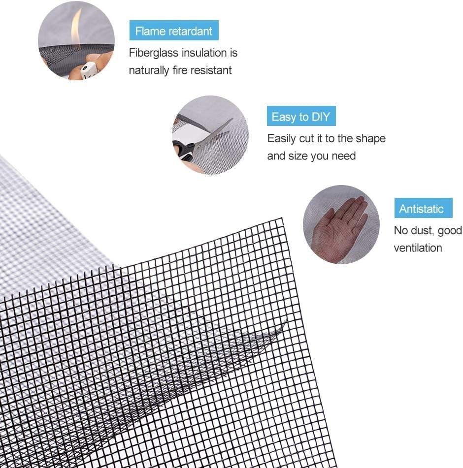 Fiberglass Screen Roll High Visibility and Durable Screen Easy to DIY Repair ... gallery