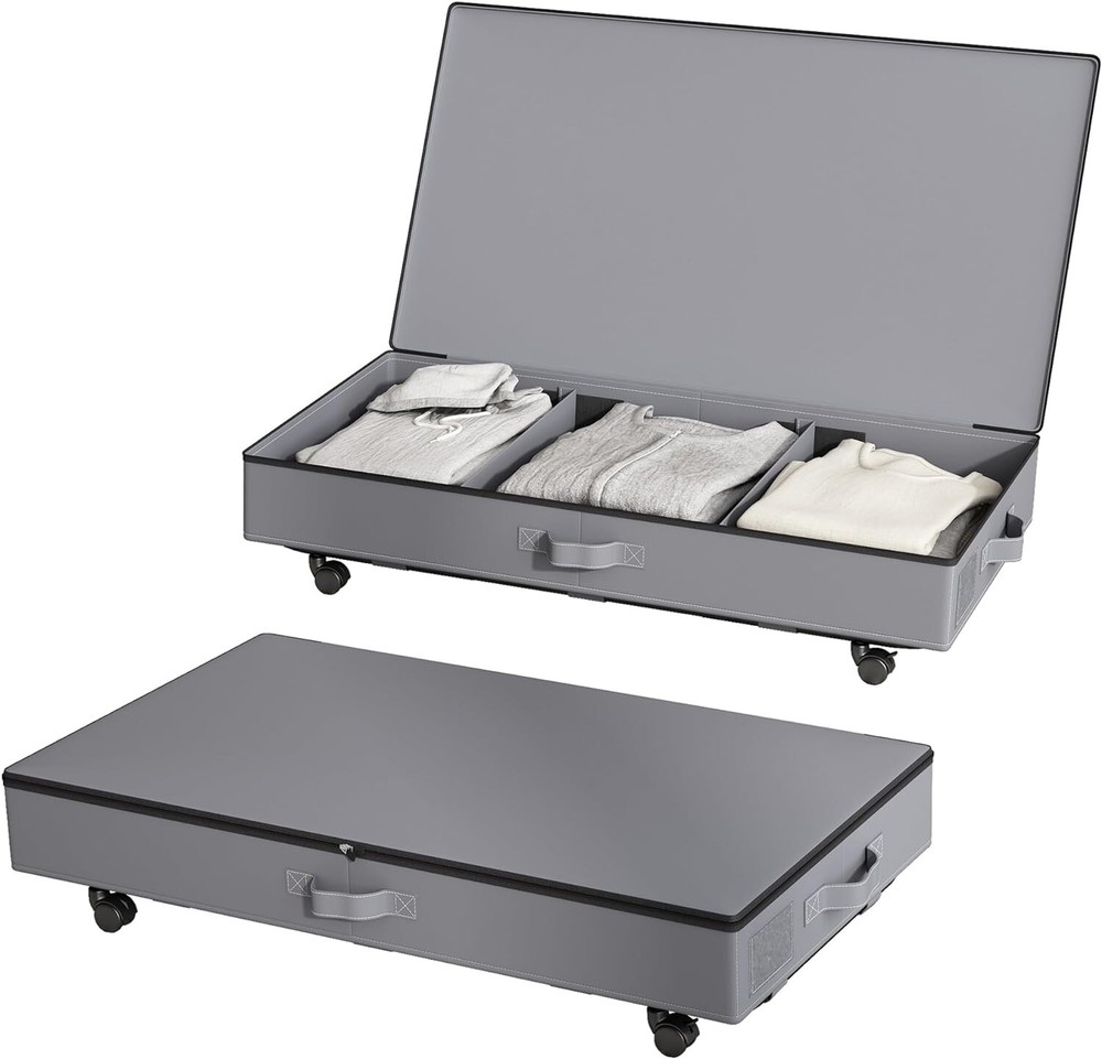 * BEEST * UNDER-BED STORAGE ' 2 PACK ' 53 L ' MADE OF STRONG 600D OXFORD CLOTH '