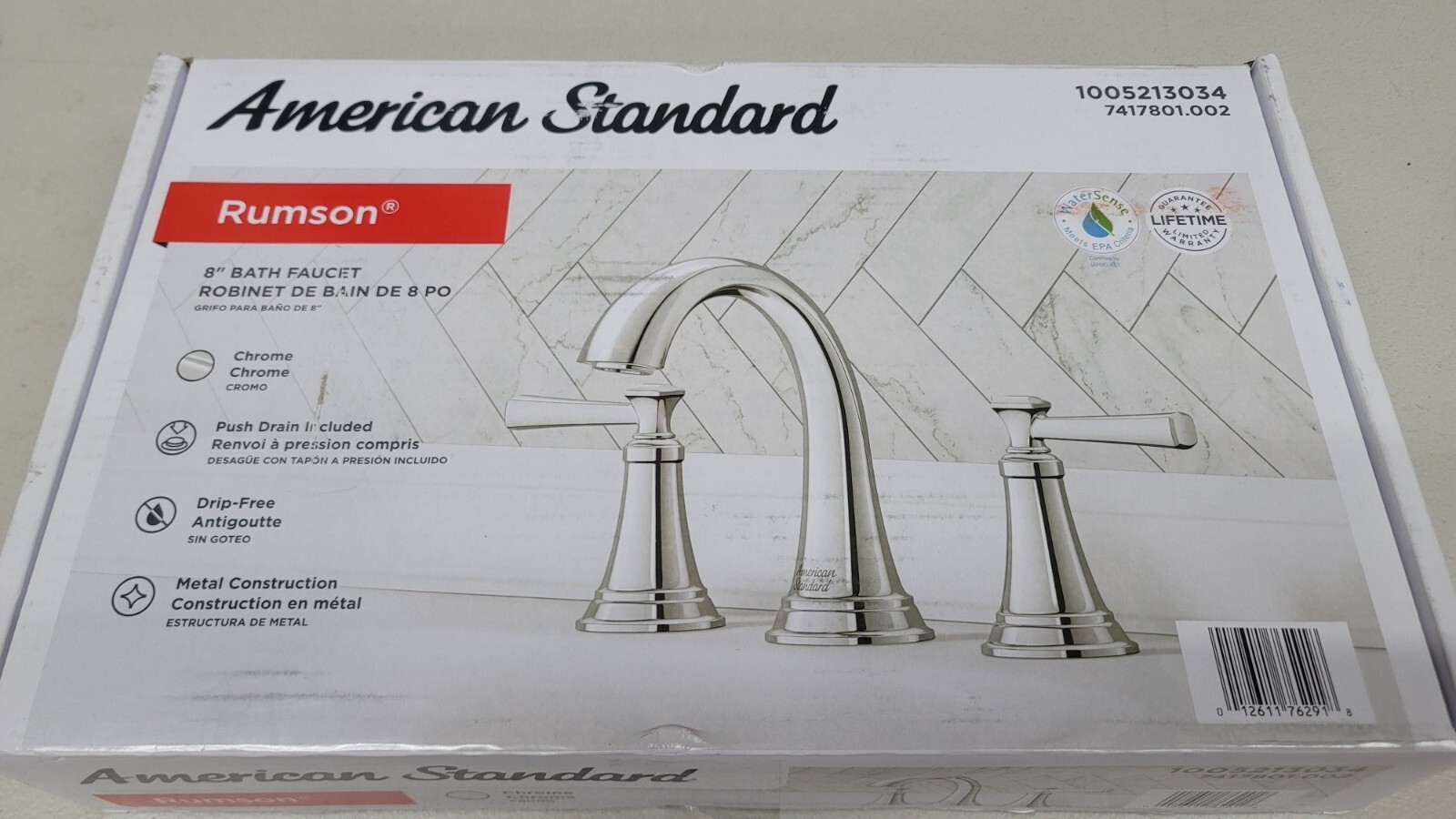 American Standard Rumson 8" Wide-Spread 2-Handle Bathroom Faucet - Chrome gallery