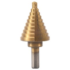Step Drill Cone Drill Bits, High Speed Steel 10 Steps 1/4 to 1-3/8 inch U2J2