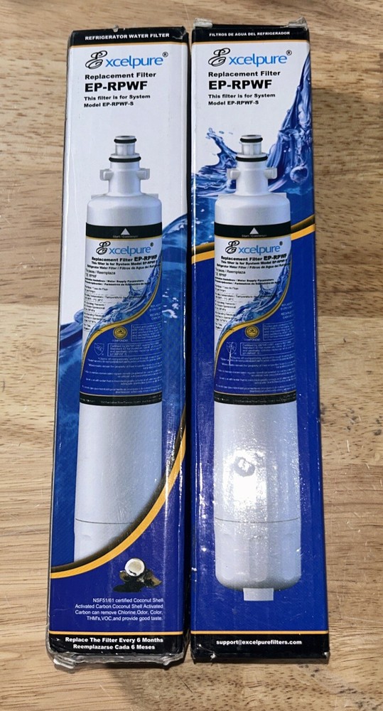 Excelpure EP-RPWF Replacement Filter For Model EP-RPWF-S Set Of 2 NEW!