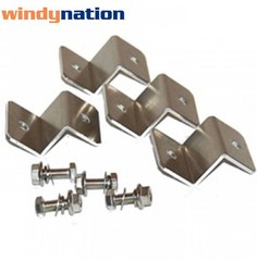 Solar Panel Z Bracket Mount Mounting Set RV Boat Off Grid Z Brackets Kit NEW