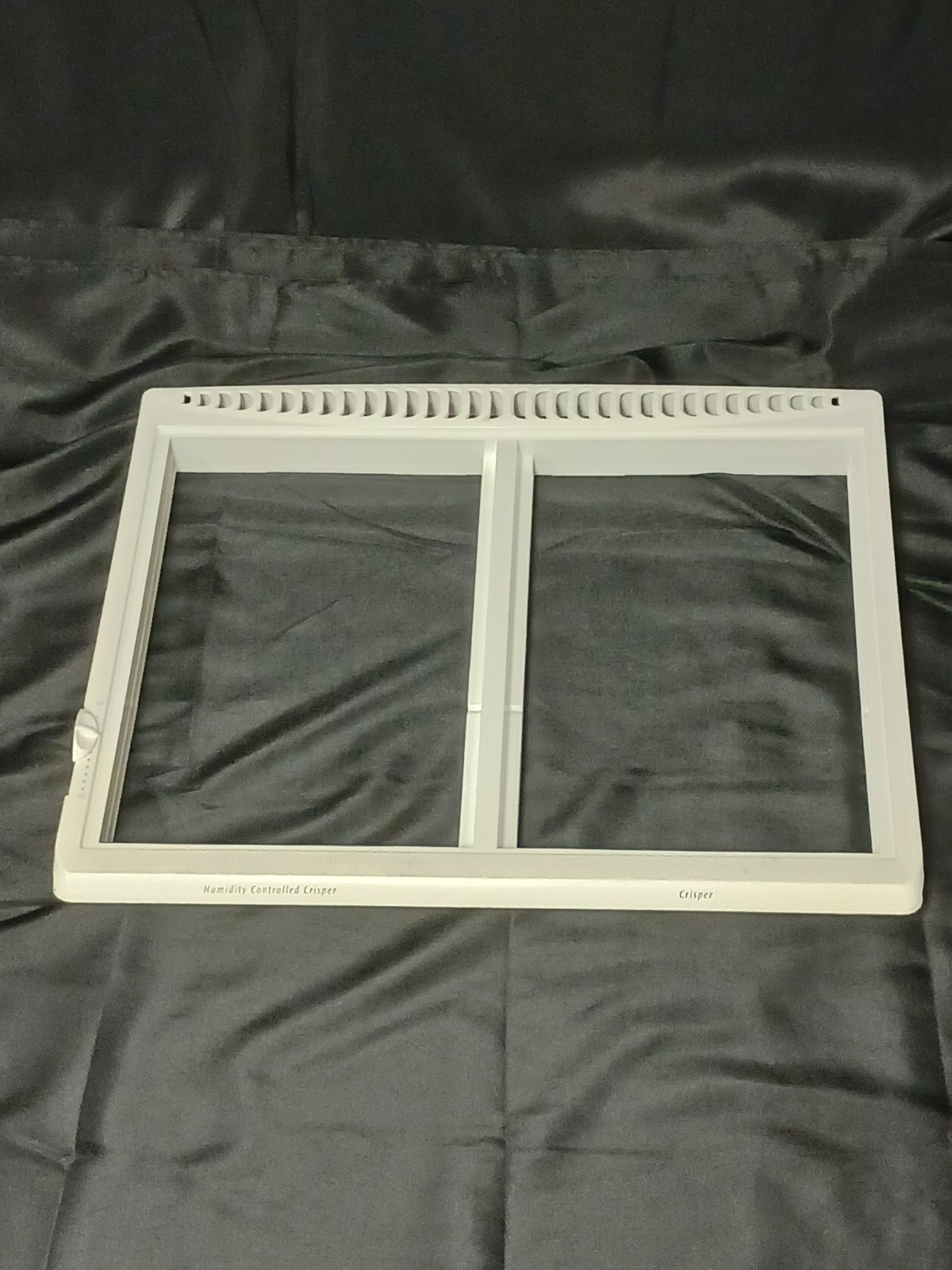Used OEM Frigidaire Refrigerator Crisper Pan Cover Frame 240364787 gallery