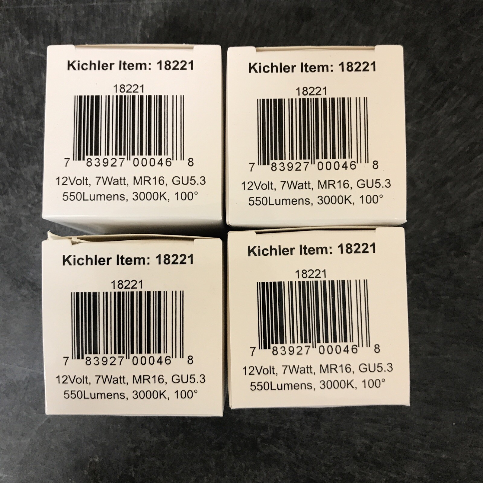 4 Pack Kichler CS LED Lamp 550LM 100Deg 30K, White - 18221 gallery