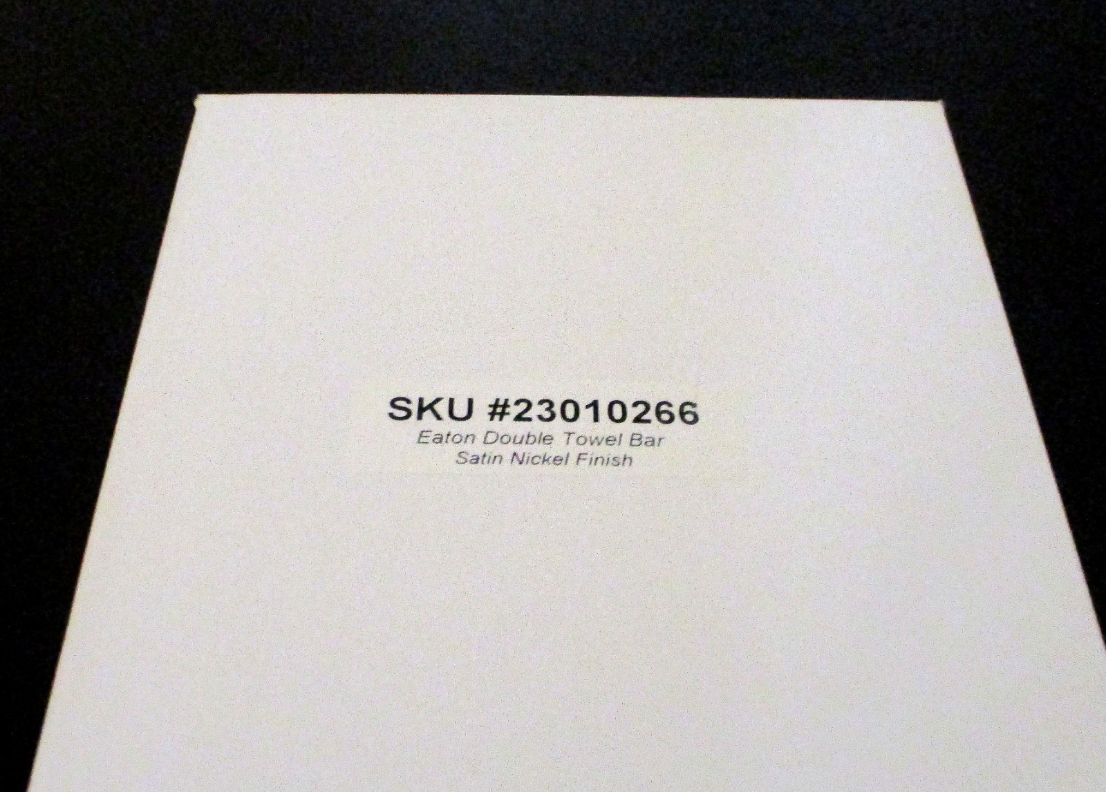Restoration Hardware Eaton 18" Milk White Towel Bar Satin Nickel Finish Brackets gallery