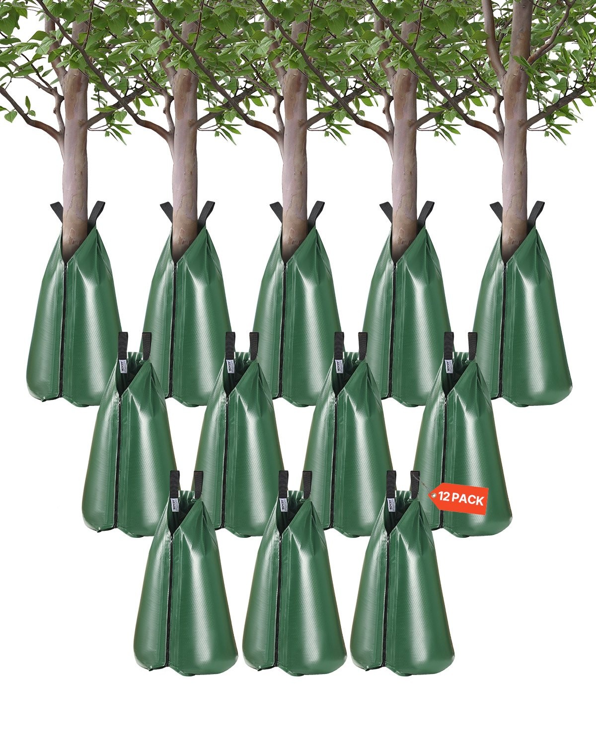 Tree Watering Bag, 12 Packs 20 Gallons Watering Bags for New Trees, 5-9 Hours Sl gallery
