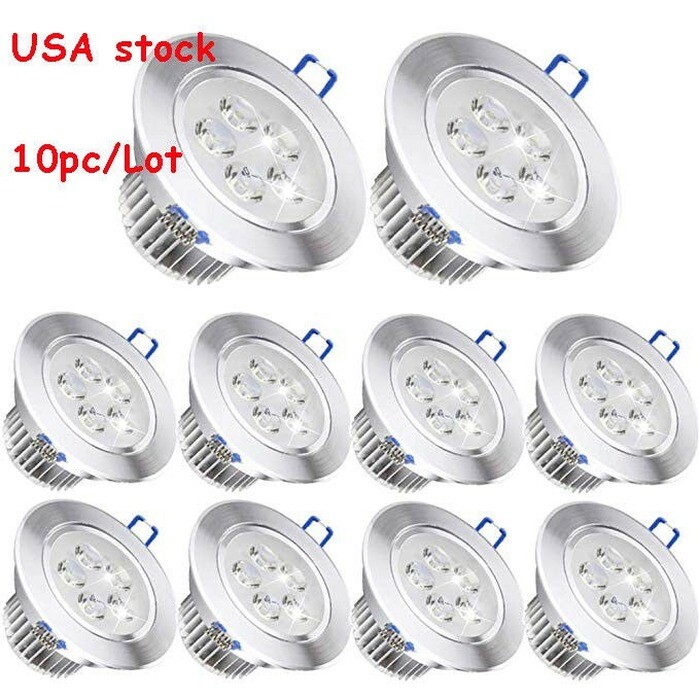 10x3/4/5w Dimmable Downlight LED Recessed Ceiling Light Spotlight with Driver gallery