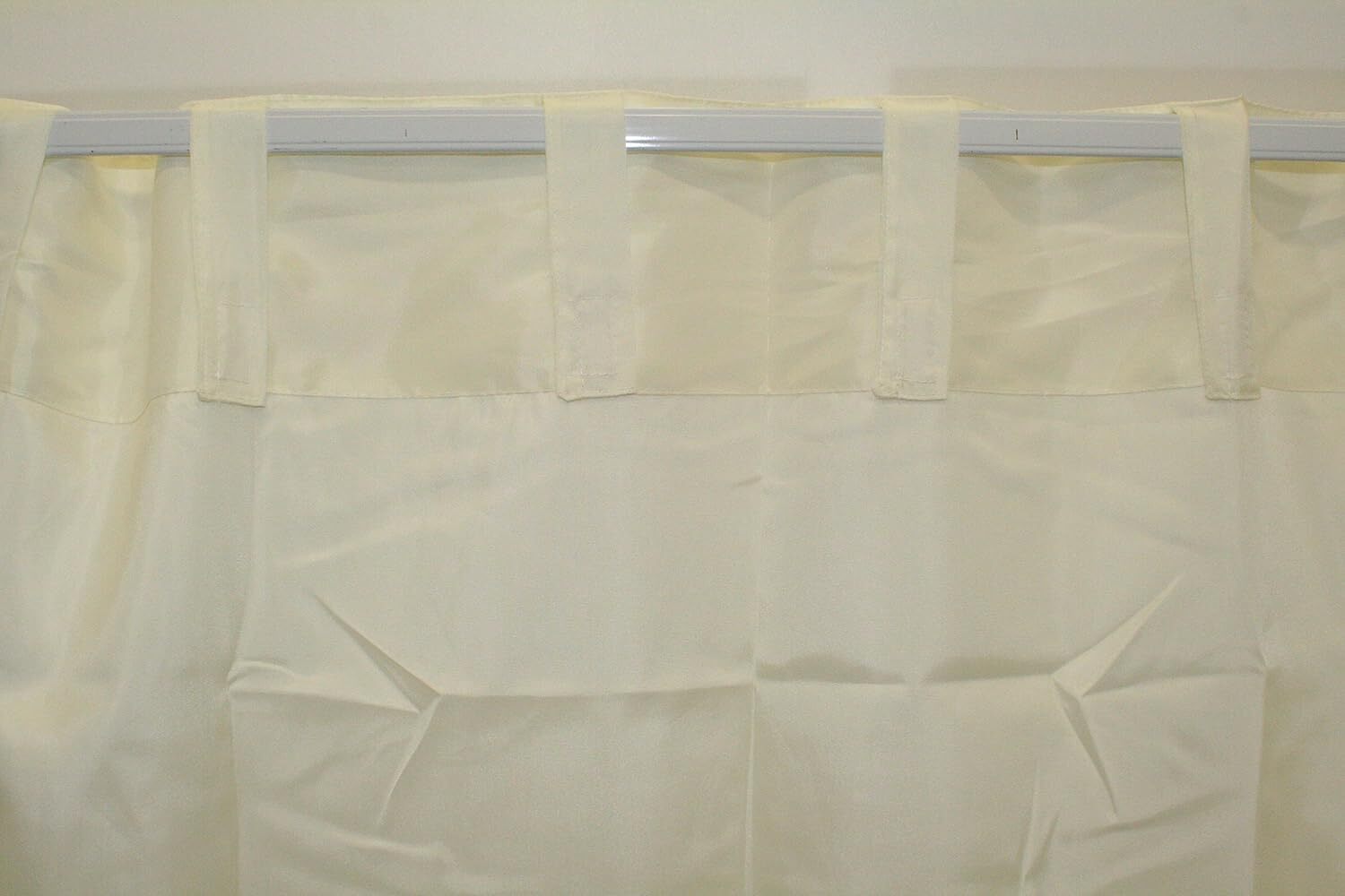 HOOKLESS Absolute Shower Curtain Fabric Liner WITH 52x12 Tailored Window Valance gallery