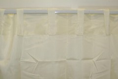 HOOKLESS Absolute Shower Curtain Fabric Liner WITH 52×12 Tailored Window Valance