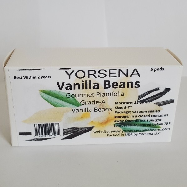 Madagascar Vanilla Beans Grade A , planifolia 5 pods gallery