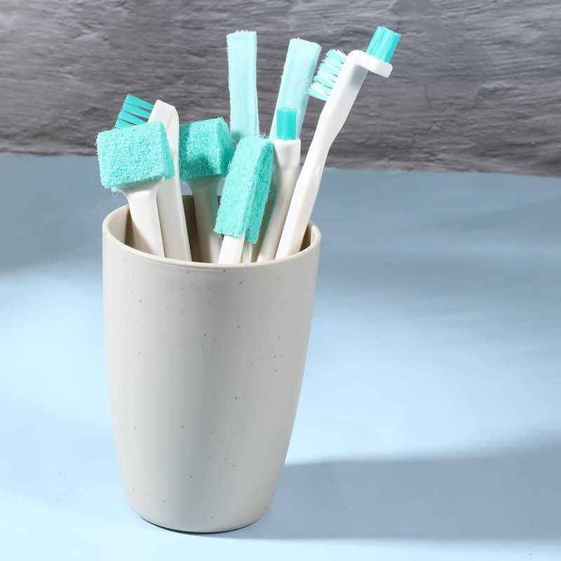 16 Pcs Small Cleaning Brushes Set Crevice Detail Scrub Tools for Tiny Spaces gallery