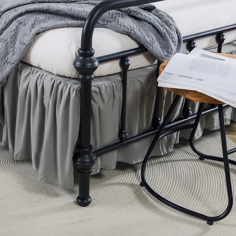 Luxury Dust Ruffle Microfiber 14"Drop Super Soft Pleated Bed Skirt Tailored Drop gallery