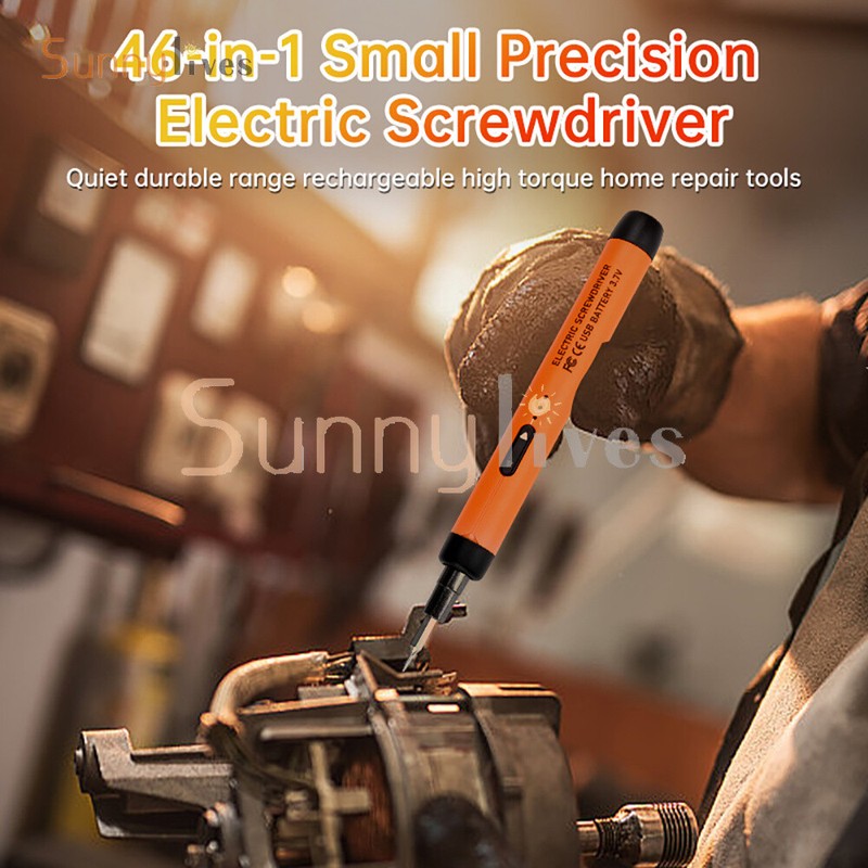 46in1 Mini Precision Electric Screwdriver Set Rechargeable Cordless Screwdriver gallery