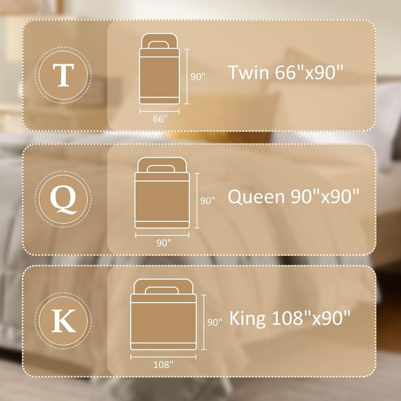 King Size Blanket with Satin Trim, Lightweight Down Alternative King Blanket ... gallery