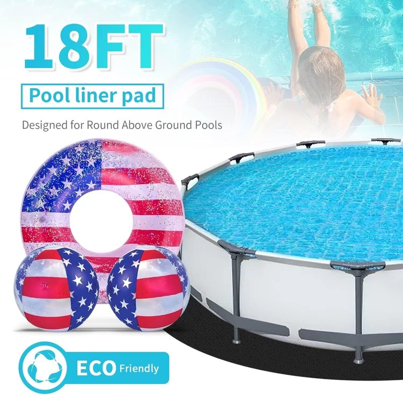 Cost-Effective 18Ft Eco-Friendly Pool Ground Cloth - Extend Liner Life & Comfort gallery