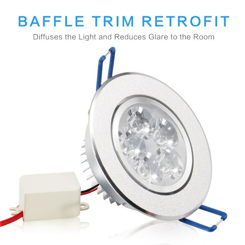 10-20PCS Dimmable LED Downlight 5W Recessed Ceiling Light Spotlight 85V-265V US gallery